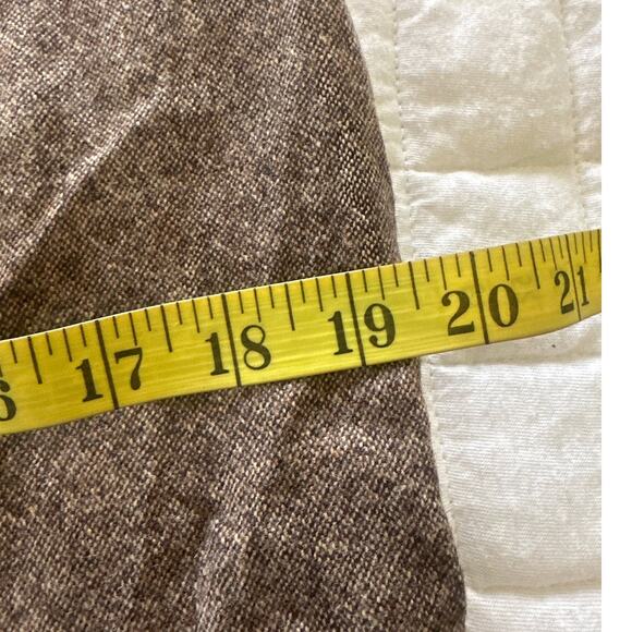 Vintage EDDIE BAUER Womens Skirt 6 Brown Wool Flare Retro Y2K Grunge Academia - Picture 10 of 11